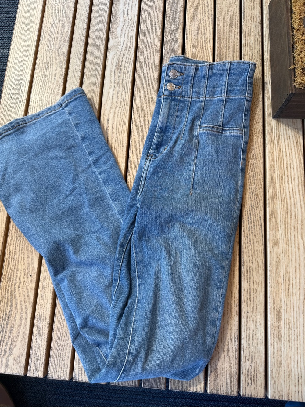 Free People High-Rise Light Blue Denim Jeans